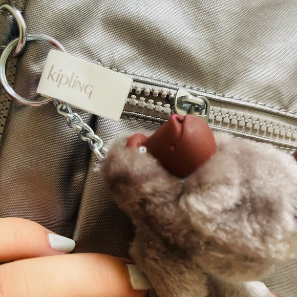 Kipling silver metallic backpack! Brand new! - Picture 4 of 6